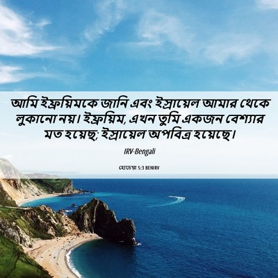 Picture 06 - হোচেয়া 5:3 BENIRV - আমি ইফ্রয়িমকে - Bible Verse Picture