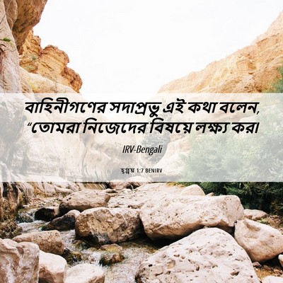 Picture 06 - হ্গ্গয় 1:7 BENIRV - বাহিনীগণের - Bible Verse Picture