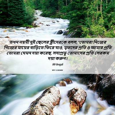 Picture 06 - ৰূথ 1:8 BENIRV - তখন নয়মী দুই - Bible Verse Picture