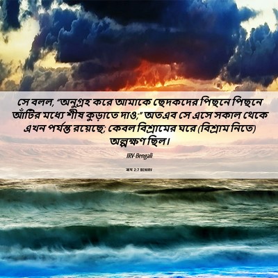 Picture 06 - ৰূথ 2:7 BENIRV - সে বলল, “অনুগ্রহ - Bible Verse Picture