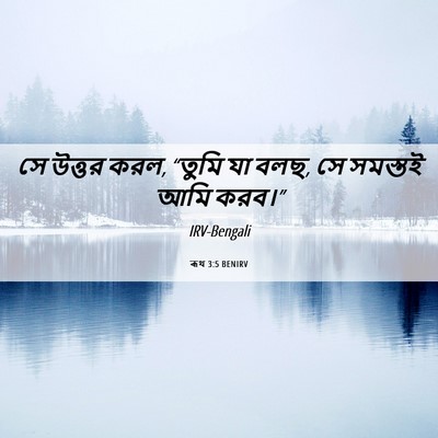 Picture 06 - ৰূথ 3:5 BENIRV - সে উত্তর করল, “তুমি - Bible Verse Picture