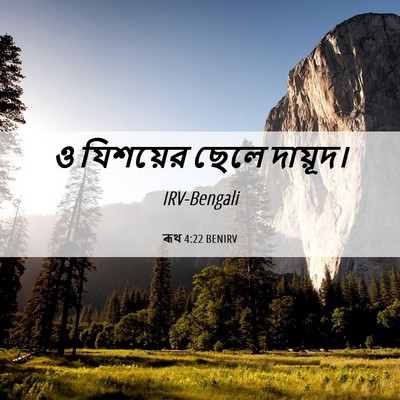 Picture 06 - ৰূথ 4:22 BENIRV - ও যিশয়ের ছেলে - Bible Verse Picture