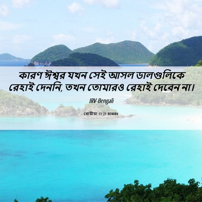 Picture 06 - ৰোমীয়া 11:21 BENIRV - কারণ ঈশ্বর যখন সেই - Bible Verse Picture