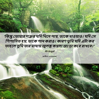 Picture 06 - ৰোমীয়া 12:20 BENIRV - “কিন্তু তোমার - Bible Verse Picture