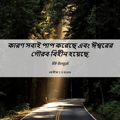 Picture 06 - ৰোমীয়া 3:23 BENIRV - কারণ সবাই পাপ - Bible Verse Picture