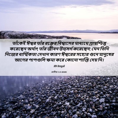 Picture 06 - ৰোমীয়া 3:25 BENIRV - তাঁকেই ঈশ্বর তাঁর - Bible Verse Picture