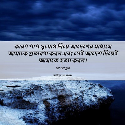 Picture 06 - ৰোমীয়া 7:11 BENIRV - কারণ পাপ সুযোগ - Bible Verse Picture