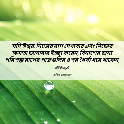 Picture 06 - ৰোমীয়া 9:22 BENIRV - যদি ঈশ্বর, নিজের - Bible Verse Picture