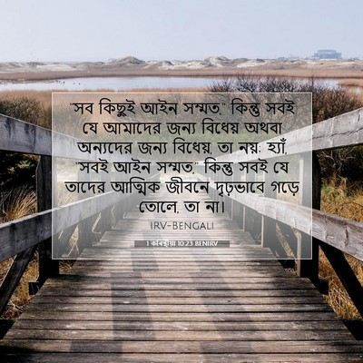 Picture 07 - 1 কৰিন্থীয়া 10:23 BENIRV - “সব কিছুই আইন - Bible Verse Picture