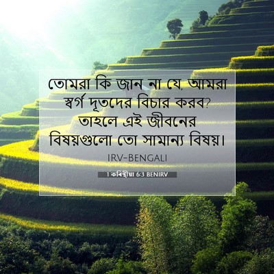 Picture 07 - 1 কৰিন্থীয়া 6:3 BENIRV - তোমরা কি জান না যে, - Bible Verse Picture