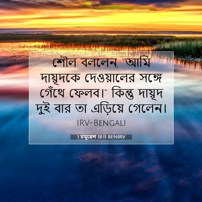 Picture 07 - 1 চমূৱেল 18:11 BENIRV - শৌল বললেন, “আমি - Bible Verse Picture