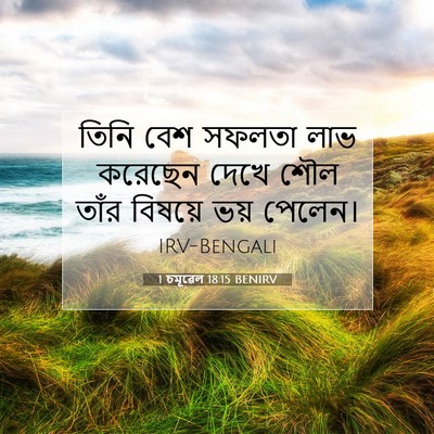Picture 07 - 1 চমূৱেল 18:15 BENIRV - তিনি বেশ সফলতা লাভ - Bible Verse Picture