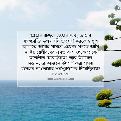 Picture 07 - 1 চমূৱেল 2:28 BENIRV - আমার যাজক হওয়ার - Bible Verse Picture