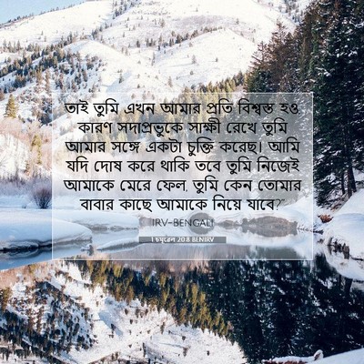 Picture 07 - 1 চমূৱেল 20:8 BENIRV - তাই তুমি এখন আমার - Bible Verse Picture