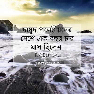 Picture 07 - 1 চমূৱেল 27:7 BENIRV - দায়ূদ - Bible Verse Picture