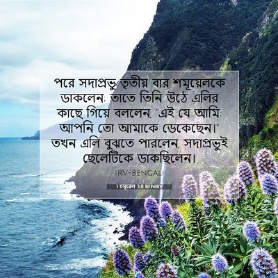 Picture 07 - 1 চমূৱেল 3:8 BENIRV - পরে সদাপ্রভু - Bible Verse Picture