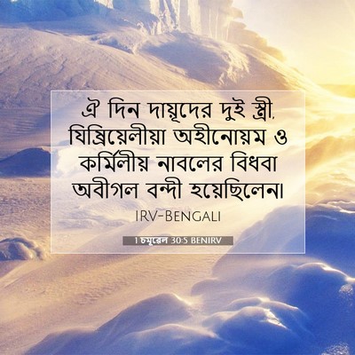 Picture 07 - 1 চমূৱেল 30:5 BENIRV - ঐ দিন দায়ূদের দুই - Bible Verse Picture
