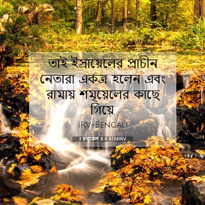 Picture 07 - 1 চমূৱেল 8:4 BENIRV - তাই ইস্রায়েলের - Bible Verse Picture