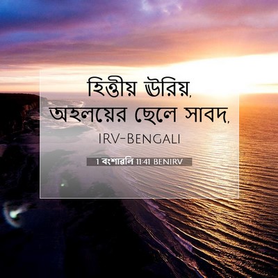Picture 07 - 1 বংশাৱলি 11:41 BENIRV - হিত্তীয় ঊরিয়, - Bible Verse Picture
