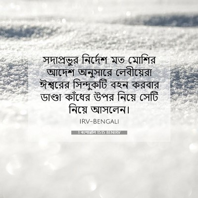 Picture 07 - 1 বংশাৱলি 15:15 BENIRV - সদাপ্রভুর নির্দেশ - Bible Verse Picture