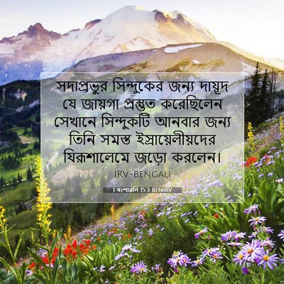 Picture 07 - 1 বংশাৱলি 15:3 BENIRV - সদাপ্রভুর - Bible Verse Picture