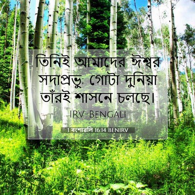 Picture 07 - 1 বংশাৱলি 16:14 BENIRV - তিনিই আমাদের - Bible Verse Picture