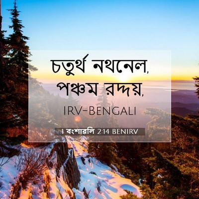 Picture 07 - 1 বংশাৱলি 2:14 BENIRV - চতুর্থ নথনেল, - Bible Verse Picture