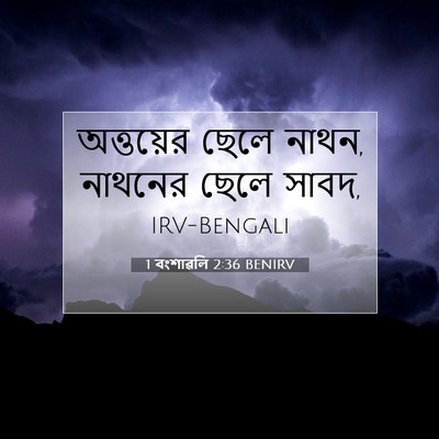 Picture 07 - 1 বংশাৱলি 2:36 BENIRV - অত্তয়ের ছেলে - Bible Verse Picture
