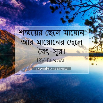 Picture 07 - 1 বংশাৱলি 2:45 BENIRV - শম্ময়ের ছেলে - Bible Verse Picture