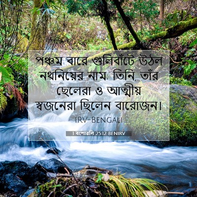 Picture 07 - 1 বংশাৱলি 25:12 BENIRV - পঞ্চম বারে - Bible Verse Picture