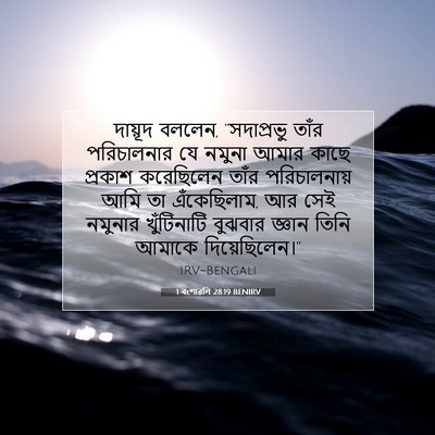 Picture 07 - 1 বংশাৱলি 28:19 BENIRV - দায়ূদ বললেন, - Bible Verse Picture