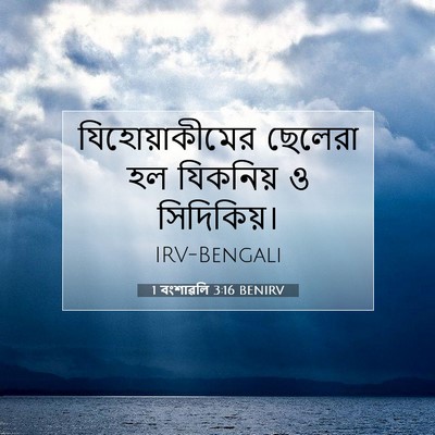 Picture 07 - 1 বংশাৱলি 3:16 BENIRV - যিহোয়াকীমের - Bible Verse Picture