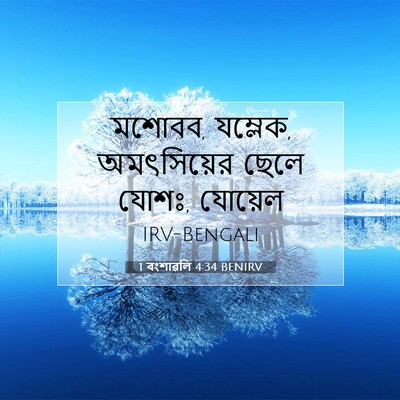 Picture 07 - 1 বংশাৱলি 4:34 BENIRV - মশোবব, যম্লেক, - Bible Verse Picture