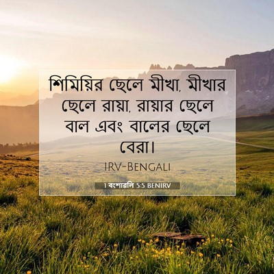 Picture 07 - 1 বংশাৱলি 5:5 BENIRV - শিমিয়ির ছেলে - Bible Verse Picture