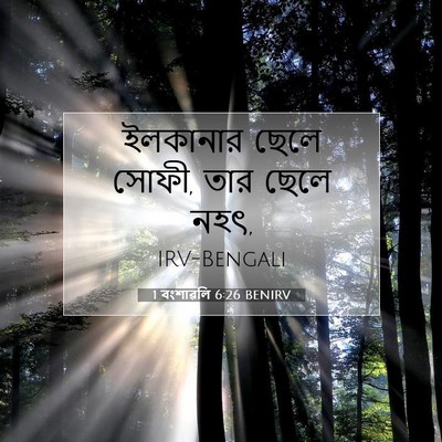 Picture 07 - 1 বংশাৱলি 6:26 BENIRV - ইলকানার ছেলে সোফী, - Bible Verse Picture