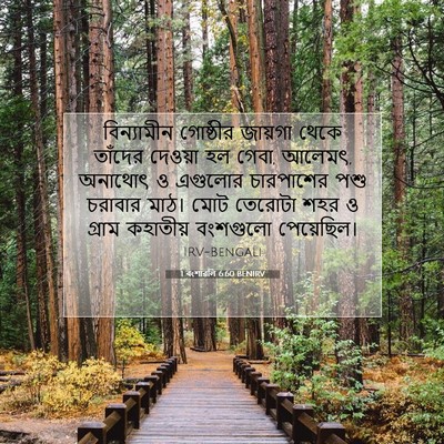 Picture 07 - 1 বংশাৱলি 6:60 BENIRV - বিন্যামীন গোষ্ঠীর - Bible Verse Picture