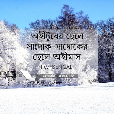 Picture 07 - 1 বংশাৱলি 6:8 BENIRV - অহীটূবের ছেলে - Bible Verse Picture