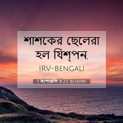Picture 07 - 1 বংশাৱলি 8:22 BENIRV - শাশকের ছেলেরা হল - Bible Verse Picture