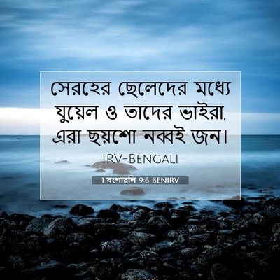 Picture 07 - 1 বংশাৱলি 9:6 BENIRV - সেরহের ছেলেদের - Bible Verse Picture