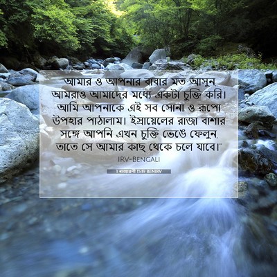 Picture 07 - 1 ৰাজাৱলী 15:19 BENIRV - “আমার ও আপনার - Bible Verse Picture