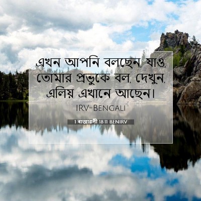 Picture 07 - 1 ৰাজাৱলী 18:11 BENIRV - এখন আপনি বলছেন, - Bible Verse Picture