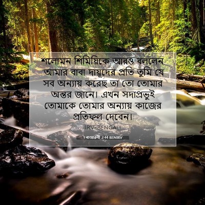 Picture 07 - 1 ৰাজাৱলী 2:44 BENIRV - শলোমন শিমিয়িকে - Bible Verse Picture