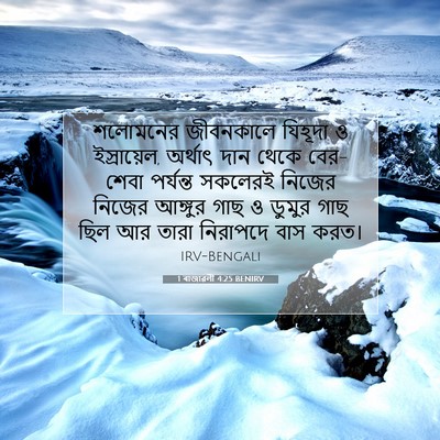 Picture 07 - 1 ৰাজাৱলী 4:25 BENIRV - শলোমনের জীবনকালে - Bible Verse Picture