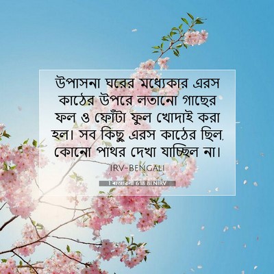 Picture 07 - 1 ৰাজাৱলী 6:18 BENIRV - উপাসনা ঘরের - Bible Verse Picture
