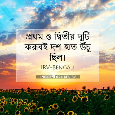 Picture 07 - 1 ৰাজাৱলী 6:26 BENIRV - প্রথম ও দ্বিতীয় - Bible Verse Picture