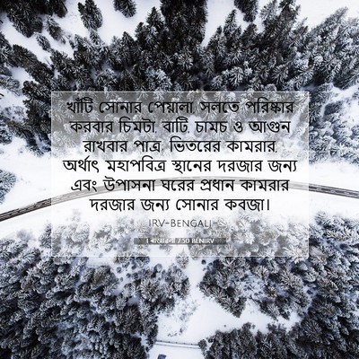 Picture 07 - 1 ৰাজাৱলী 7:50 BENIRV - খাঁটি সোনার - Bible Verse Picture