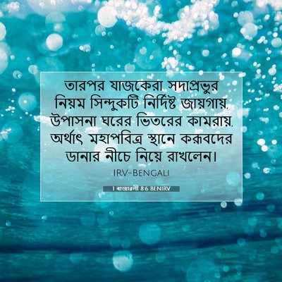 Picture 07 - 1 ৰাজাৱলী 8:6 BENIRV - তারপর যাজকেরা - Bible Verse Picture