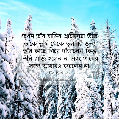 Picture 07 - 2 চমূৱেল 12:17 BENIRV - তখন তাঁর বাড়ির - Bible Verse Picture