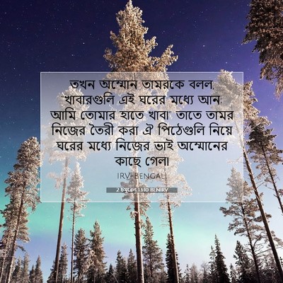 Picture 07 - 2 চমূৱেল 13:10 BENIRV - তখন অম্মোন তামরকে - Bible Verse Picture
