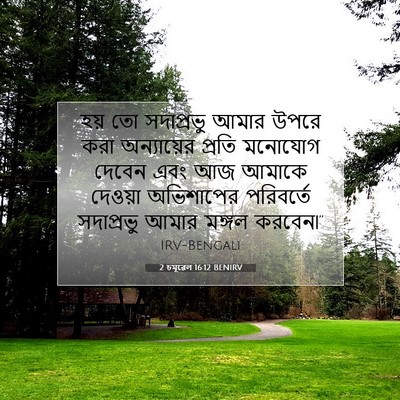 Picture 07 - 2 চমূৱেল 16:12 BENIRV - হয় তো সদাপ্রভু - Bible Verse Picture
